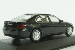 BMW 745I E65 2001, black metallic, 431020202, Minichamps 1:43 