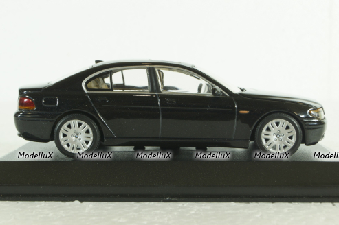 BMW 745I E65 2001, black metallic, 431020202, Minichamps 1:43 