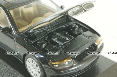 BMW 745I E65 2001, black metallic, 431020202, Minichamps 1:43 