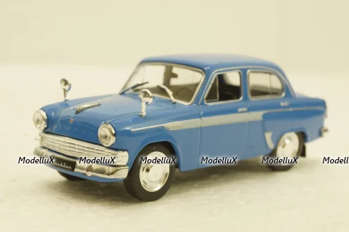 Москвич-404, голубой, Автолегенды СССР №1, 1:43