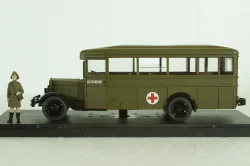Зис-8 медицинский, с фигуркой санитарки, Miniclassic 1:43