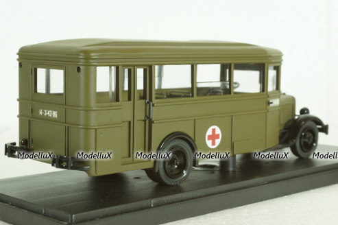 Зис-8 медицинский, с фигуркой санитарки, Miniclassic 1:43