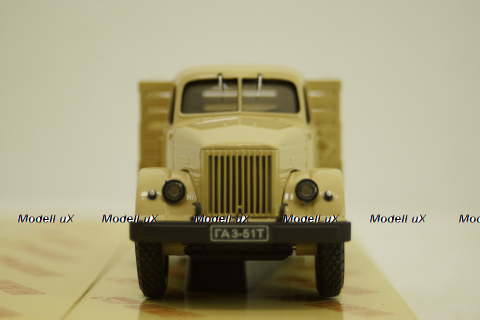 Газ-51Т борт, бежевый, H256-2, Наш Автопром 1:43