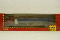 Маз-504 с п/прицепом 9380 красный/синий 1981, Н862, Наш Автопром 1:43