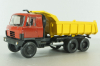 Tatra 815 S1, 6х6 самосвал 1983, красн/желт, RO models 1:43