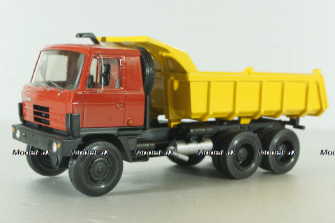 Tatra 815 S1, 6х6 самосвал 1983, красн/желт, RO models 1:43
