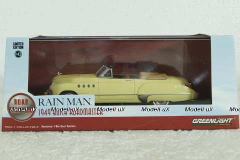 Buick Roadmaster 1949 Movie Rain Man, 1988, beige, 86618, Greenlight 1:43