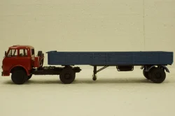 Маз-504 с п/прицепом 9380 красный/синий 1981, Н862, Наш Автопром 1:43