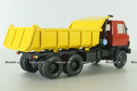 Tatra 815 S1, 6х6 самосвал 1983, красн/желт, RO models 1:43