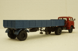 Маз-504 с п/прицепом 9380 красный/синий 1981, Н862, Наш Автопром 1:43