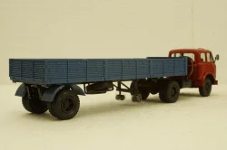 Маз-504 с п/прицепом 9380 красный/синий 1981, Н862, Наш Автопром 1:43