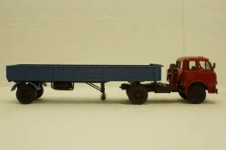 Маз-504 с п/прицепом 9380 красный/синий 1981, Н862, Наш Автопром 1:43