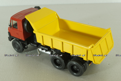 Tatra 815 S1, 6х6 самосвал 1983, красн/желт, RO models 1:43