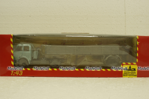 Маз-504 с п/прицепом 9380 синий/серый 1986, Н861, Наш Автопром 1:43