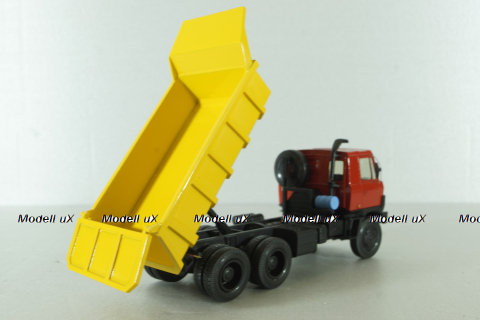 Tatra 815 S1, 6х6 самосвал 1983, красн/желт, RO models 1:43