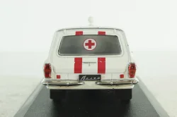 Газ-2403, Скорая, белая в боксе, Автолегенды СССР 1:43