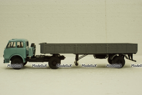 Маз-504 с п/прицепом 9380 синий/серый 1986, Н861, Наш Автопром 1:43