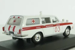 Газ-2403, Скорая, белая в боксе, Автолегенды СССР 1:43