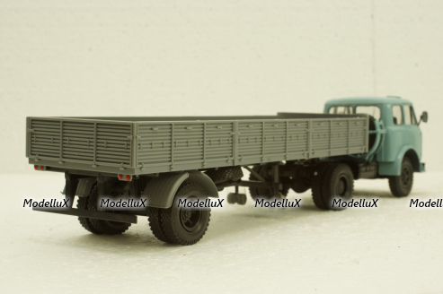 Маз-504 с п/прицепом 9380 синий/серый 1986, Н861, Наш Автопром 1:43
