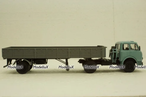 Маз-504 с п/прицепом 9380 синий/серый 1986, Н861, Наш Автопром 1:43