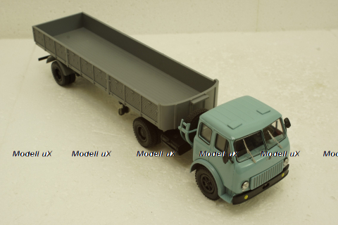 Маз-504 с п/прицепом 9380 синий/серый 1986, Н861, Наш Автопром 1:43