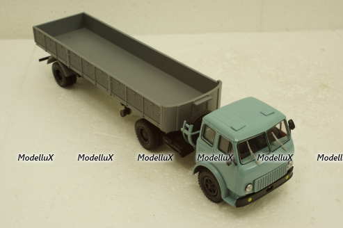 Маз-504 с п/прицепом 9380 синий/серый 1986, Н861, Наш Автопром 1:43