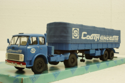 Маз-504В с п/прицепом 5205А Совтрансавто синий, Н786, Наш Автопром 1:43