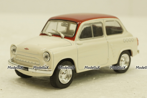 Москвич-444, белый, Автолегенды СССР №235, 1:43