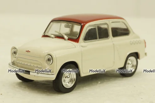 Москвич-444, белый, Автолегенды СССР №235, 1:43