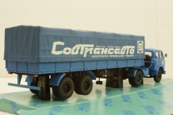 Маз-504В с п/прицепом 5205А Совтрансавто синий, Н786, Наш Автопром 1:43