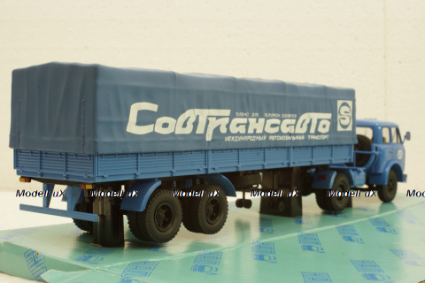 Маз-504В с п/прицепом 5205А Совтрансавто синий, Н786, Наш Автопром 1:43