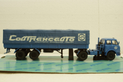 Маз-504В с п/прицепом 5205А Совтрансавто синий, Н786, Наш Автопром 1:43