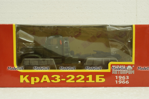 Краз-221Б тягач зеленый, Н776, Наш Автопром 1:43
