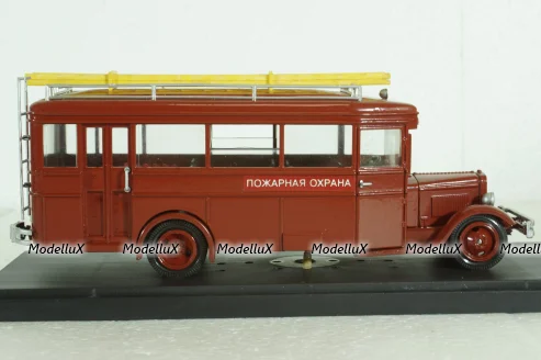 Зис-8 автобус, пожарный, Miniclassic 1:43 Металл!