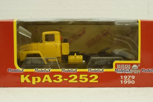 Краз-252 тягач 1980 желтый, Н779, Наш Автопром 1:43