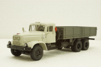 Краз-257 бортовой, 1989 серый/зеленый, Н203, Наш Автопром 1:43