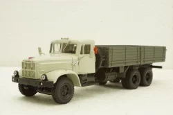 Краз-257 бортовой, 1989 серый/зеленый, Н203, Наш Автопром 1:43
