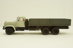 Краз-257 бортовой, 1989 серый/зеленый, Н203, Наш Автопром 1:43