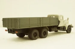 Краз-257 бортовой, 1989 серый/зеленый, Н203, Наш Автопром 1:43