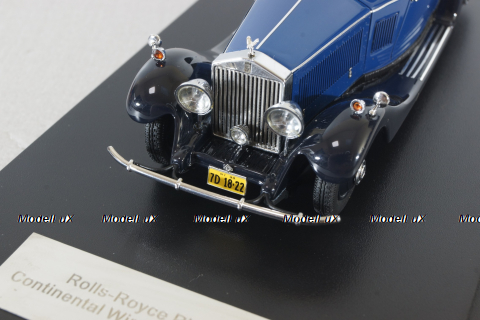 Rolls Royce Phantom II Continental Windovers Coupe 1932, blue/black, NEO46680, NEO 1:43