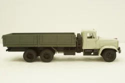 Краз-257 бортовой, 1989 серый/зеленый, Н203, Наш Автопром 1:43