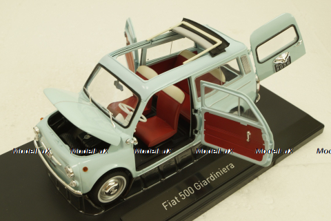 Fiat 500 Giardiniera 1964, blue, 187742, Norev 1:18