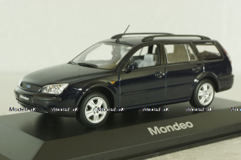 Ford Mondeo Turnier (MK3) 2001,  dark blue, Minichamps 1:43