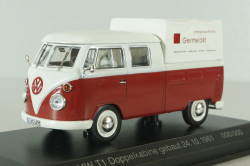 Volkswagen T1c Transporter Doka Germerott 24.10.1961, white/red,  #000/500, Norev 1:43