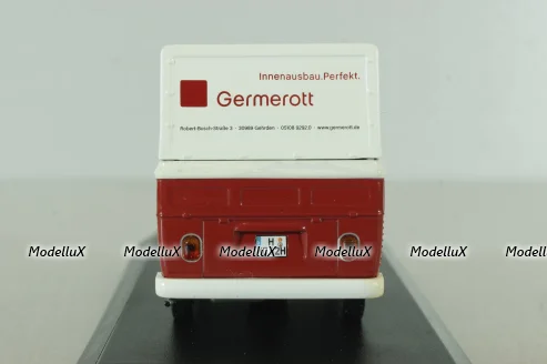 Volkswagen T1c Transporter Doka Germerott 24.10.1961, white/red,  #000/500, Norev 1:43