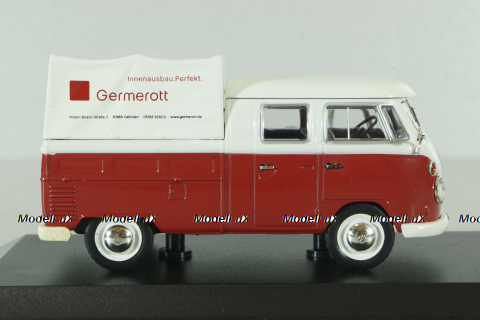 Volkswagen T1c Transporter Doka Germerott 24.10.1961, white/red,  #000/500, Norev 1:43