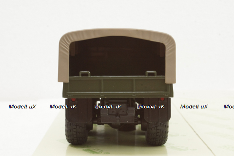 Краз-255Б борт с тентом зеленый 1969 зеленый, Н289, Наш Автопром 1:43