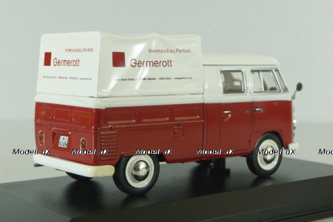 Volkswagen T1c Transporter Doka Germerott 24.10.1961, white/red,  #000/500, Norev 1:43