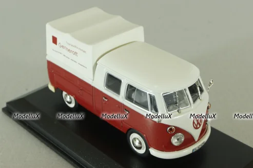Volkswagen T1c Transporter Doka Germerott 24.10.1961, white/red,  #000/500, Norev 1:43