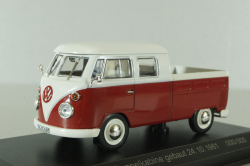 Volkswagen T1c Transporter Doka Germerott 24.10.1961, white/red,  #000/500, Norev 1:43